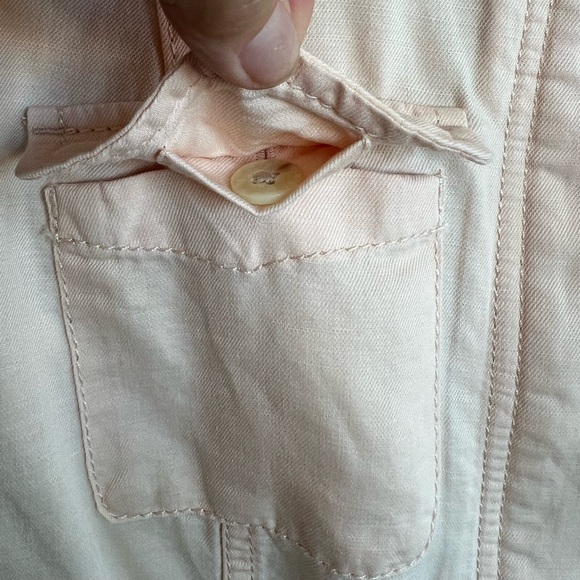 🆕 🌸 NWOT Talbots Blush Pink Utility Safari Jacket – Women’s Size 4 - Picture 3 of 14